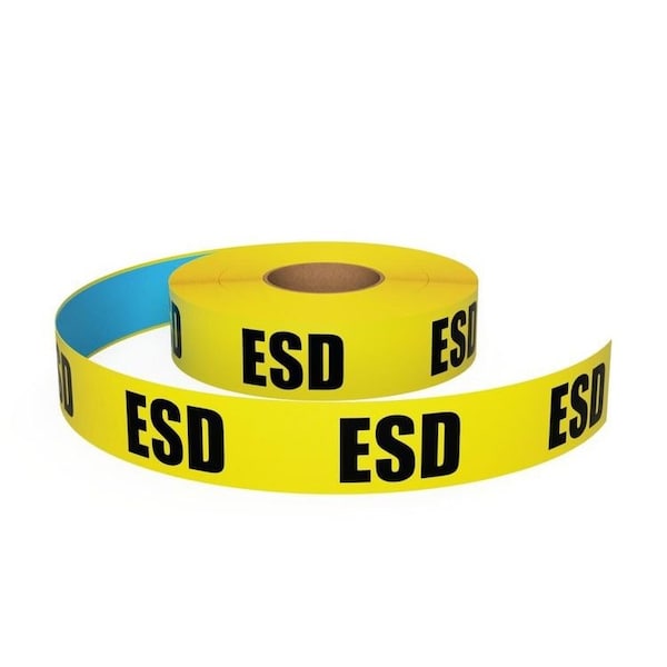 Ergomat 2inDurastripe In-Line Printing Yellow ESD, Type B: Yellow: ESD DSIL250Y-ESD-TypeB - main